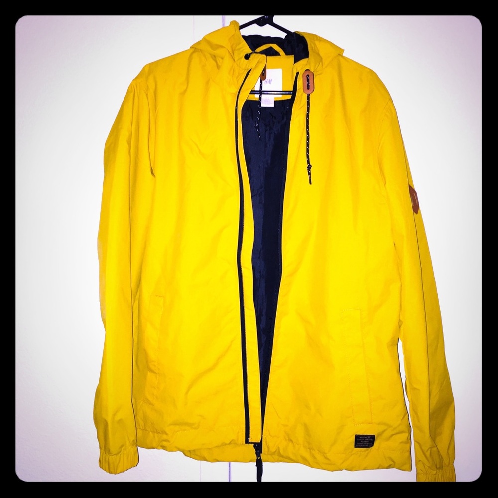 H&M yellow windbreaker